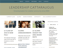 Tablet Screenshot of leadershipcattaraugus.org